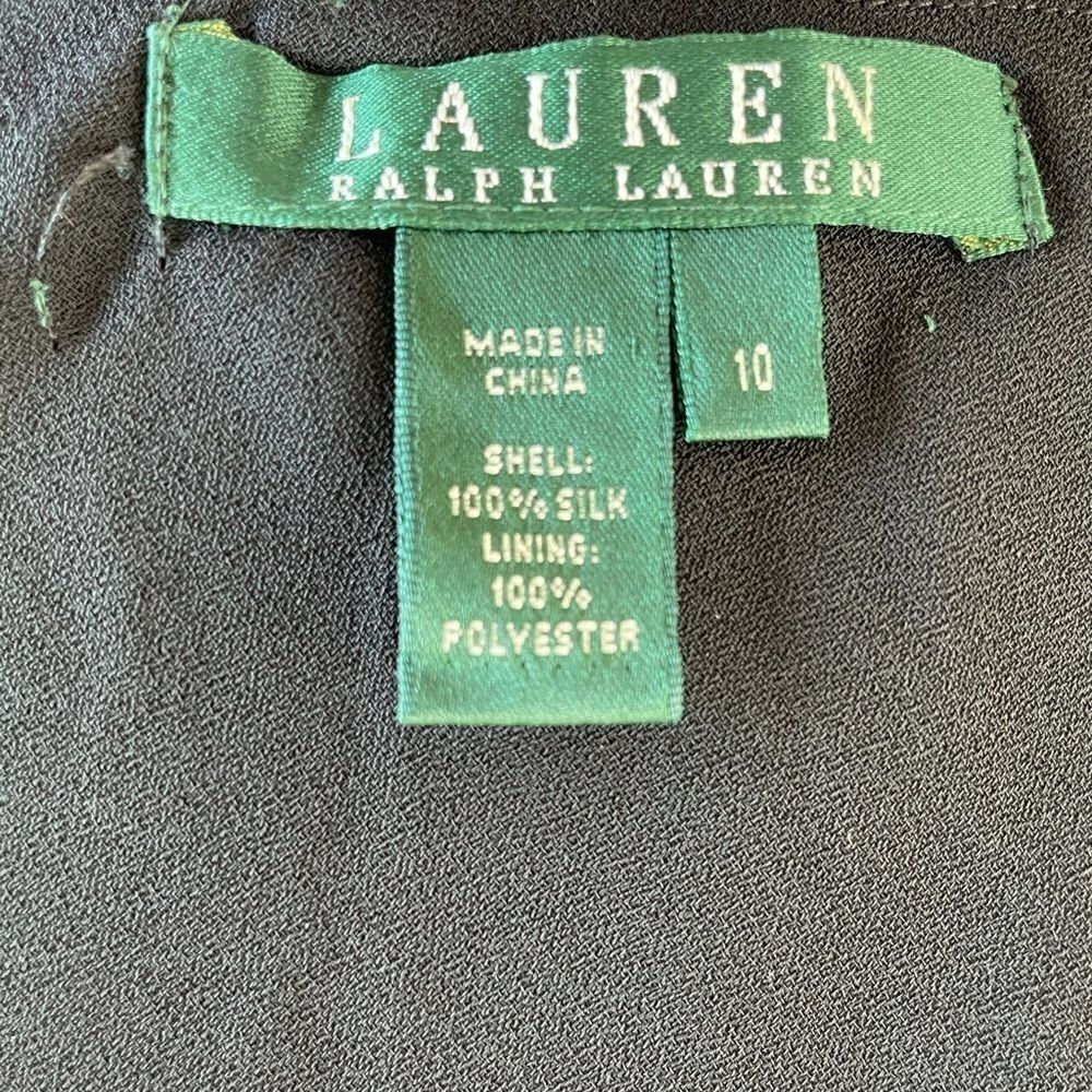 NWT Lauren Ralph Lauren Black & Purple Silk Skirt - Picture 8 of 8